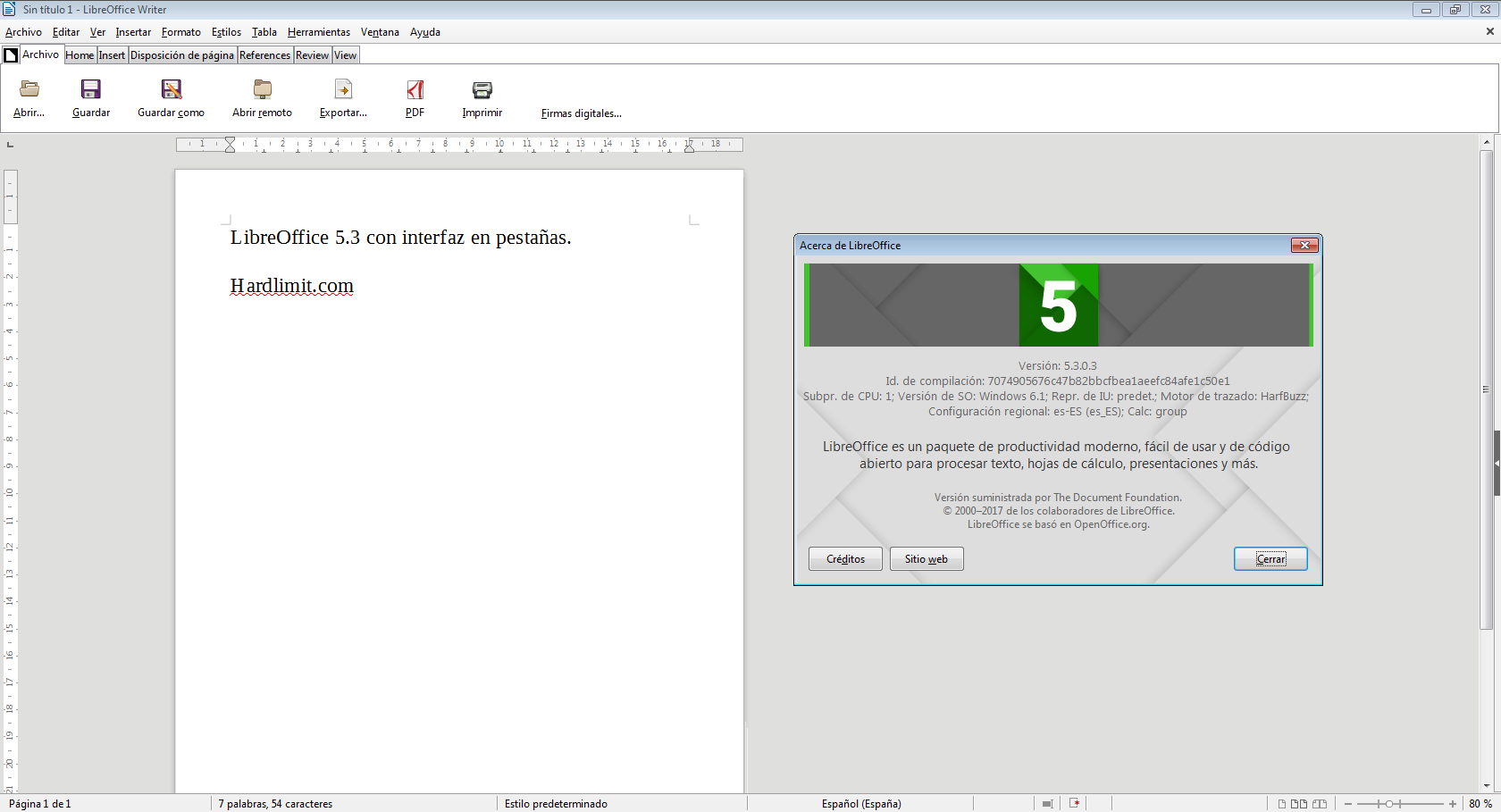 LibreOffice  incluye nueva interfaz - DPLinux